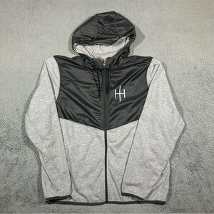 Men’s Rhone Tech Terry Full Zip Athletic Two Tone Hoodie Jacket XL #1646